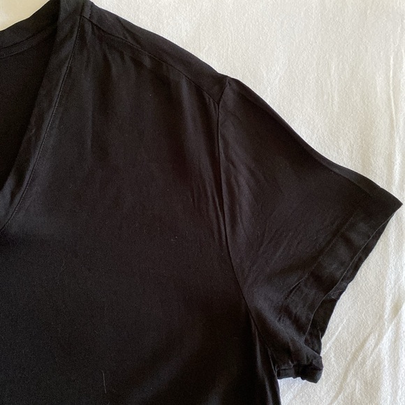 Anthropologie Cloth & Stone V Neck Short Sleeve Rayon pullover blouse Small - Picture 7 of 14